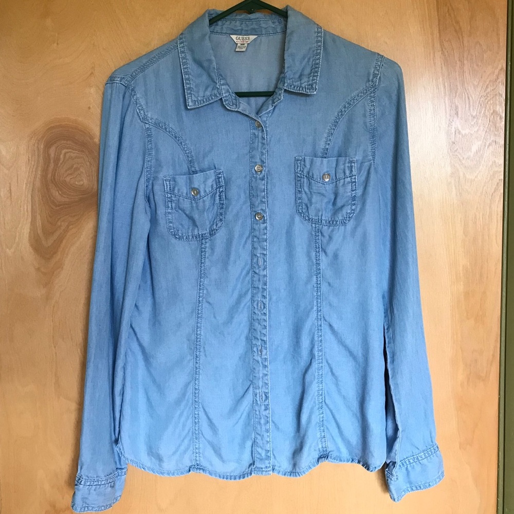 GUESS Button-up denim shirt